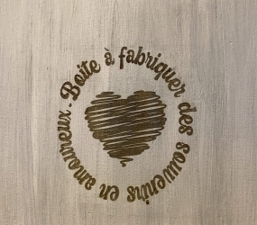 Gravure boite bois